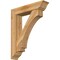 Ekena Millwork Imperial Traditional Rough Sawn Bracket w/ Offset Brace, Western Red Cedar, 8"W x 36"D x 44"H BKT0806X36X44IMP01RWR - alternate 1